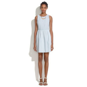 Madewell Chambray Eyelet Dress